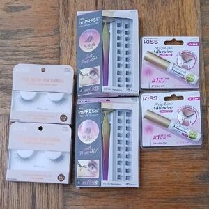 NWT Kiss Party Eyelash and Adhesive Bundle